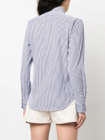 POLO RALPH LAUREN - Women 12/2 Yd Ctn Pw-Ls Crlte St-Long Sleevebutton Front Shirt - Image 3