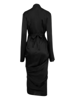 RICK OWENS - Women Charmeuse Wrap Dress - Image 2