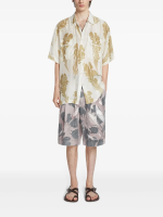 DRIES VAN NOTEN - Men Hand Printed Silk Shirt