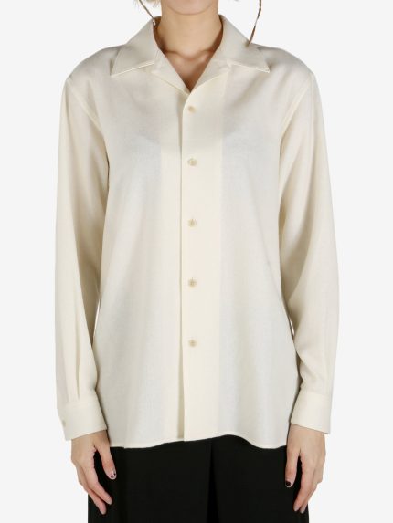 AURALEE - Women Cashmere Button Up Blouse