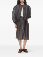 AMOMENTO - Women Shirring Organza Skirt - Image 4