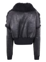 RICK OWENS - Men Bomber In Montone Flight Cropped Jacket - Image 2