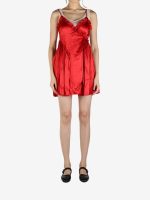 Red dress, full body view
