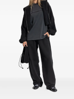 ALEXANDER WANG - Women Oversized Cropped Zip-Up Hoodie - Image 3