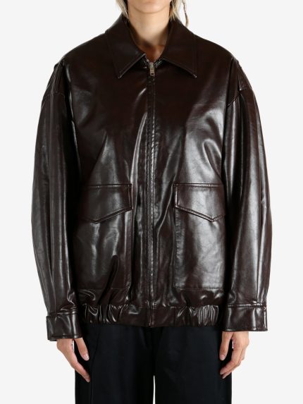 MM6 Maison Margiela - Women Faux Leather Jacket