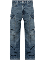 RICK OWENS DRKSHDW - Men Double Cargo Jeans - Image 5