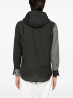 THOM BROWNE - Men Hooded Straight Fit Long Sleeve Sweats - Image 3