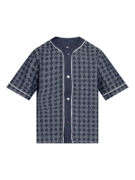 AMIRI - Men Ma Quad Denim Baseball Shirt - Image 5