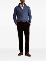 POLO RALPH LAUREN - Men Long Sleeve Cotton 1/2 Zip Sweater Pullover - Image 3