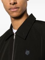 MAISON KITSUNE - Men Technical Cotton Gabardine W Harrington Jacket - Image 4