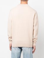 MAISON KITSUNE - Men Baby Fox Patch Cosy Cardigan - Image 3