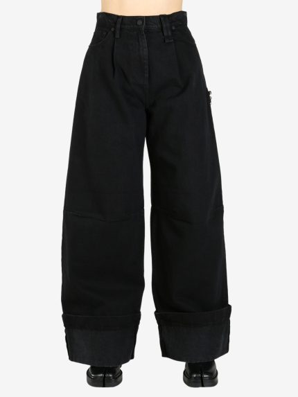 SIMONE ROCHA - Women Wide Leg Puddle Jeans