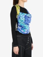 MARINE SERRE - Women Upcycled Silk Scarves Draped Top - Image 2