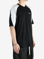 VETEMENTS - Men Cut-Up V-Neck T-Shirt - Image 2