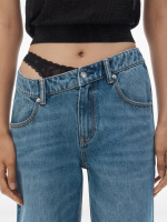 ALEXANDER WANG - Women Lace Undie Dip Side Jean - Image 4