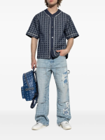 AMIRI - Men Ma Quad Denim Baseball Shirt - Image 3