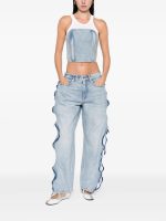 ALEXANDER WANG - Women Basketball Mesh Curved Zipper Pant