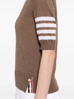 THOM BROWNE - Women Jersey Stitch Short Sleeve Shirt - Image 4