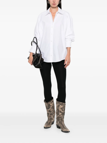 ALEXANDER WANG - Women Necklace Oversized Button Down Shirt
