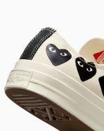 COMME DES GARCONS PLAY X CONVERSE - Chuck 70 Multi Heart Low Top - Image 8