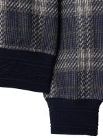 BURBERRY - Men Jacquard Check Crew Neck Top - Image 4