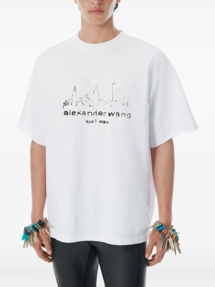 ALEXANDER WANG - Unisex Graphic Short Sleeve T-Shirt