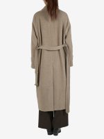 AURALEE - Women Super Fine Wool Mosser Soutien Collar Coat - Image 3