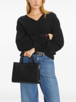 TORY BURCH - Women T Monogram Contrast Embossed Square Tote - Image 2