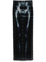 JEAN PAUL GAULTIER - Women Printed "Squeletor" Mesh Long Skirt - Image 5