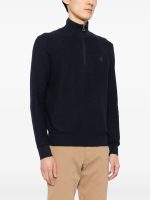 POLO RALPH LAUREN - Men Long Sleeve Cotton 1/2 Zip Sweater Pullover - Image 2