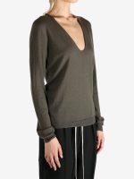 RICK OWENS - Women Knit V Neck Pullover - Image 2