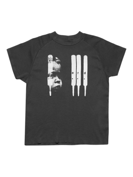 Black t-shirt, front view