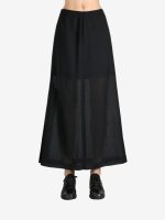 AMOMENTO - Women Sheer Maxi Long Skirt