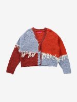 THE ELDER STATESMAN - Women Patchwork Boucle Cardigan - Image 4
