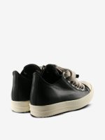 RICK OWENS - Women Leather Jumbolace Low Sneaks - Image 3
