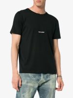 SAINT LAURENT - Men Logo Crew Neck T-shirt - Image 2