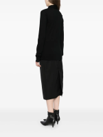 TOTEME - Women Wool RWS Silk Draped-Scarf Fine Knitwear - Image 3