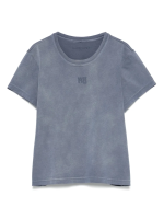 T BY ALEXANDER WANG - Women Essential Jersey Puff Logo Shrunk Tee - Image 5