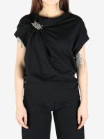 DRIES VAN NOTEN - Women Brooched Sleeveless Sweatshirt
