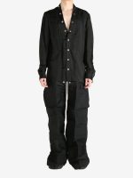 RICK OWENS - Men Cupro Larry Fogpocket Shirt - Image 4