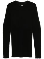 RICK OWENS - Men Ribbed Round Neck Sweater - Image 5
