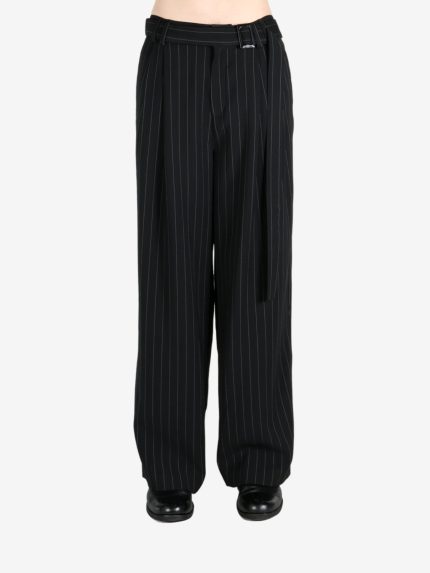 LOUIS GABRIEL NOUCHI - Men Pleated Pinstripe Pants