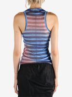 JEAN PAUL GAULTIER - Women Mesh Printed "Air" Tank Top - Image 3
