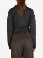 AURALEE - Women Brushed Super Kid Mohair Knit Short Polo - Image 3