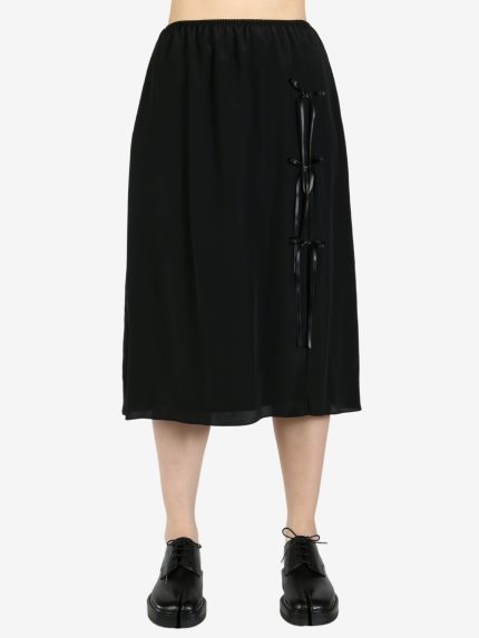 SIMONE ROCHA - Women Bow Slit Column Skirt