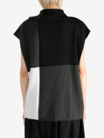 Y'S - Women Half Sleeve  w/ Collar Top - Image 3