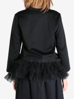 COMME DES GARCONS  NOIR - Women Waist Tulled Accent LS Top - Image 3