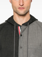 THOM BROWNE - Men Hooded Straight Fit Long Sleeve Sweats - Image 4