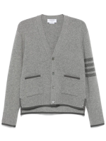 THOM BROWNE - Men Milano Stitch V Neck Knitwear - Image 5