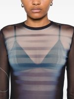 JEAN PAUL GAULTIER - Women Printed "Le Mâle" Mesh Top - Image 4
